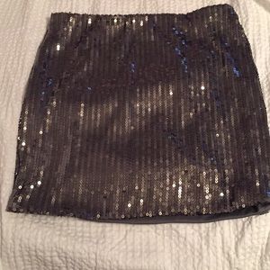 SilverParty Sequin Skirt